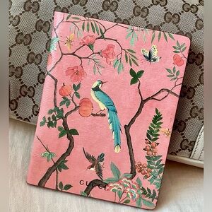Gucci Pink Botanical Bird Notebook